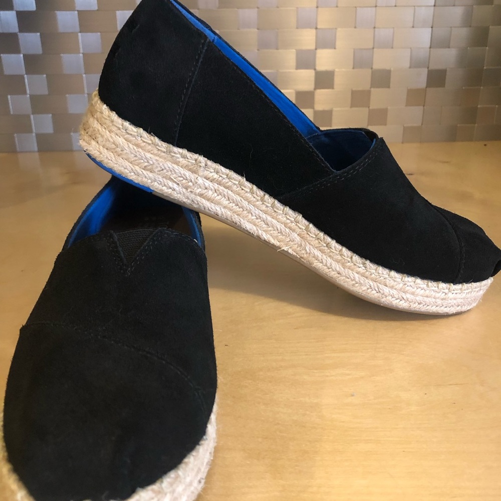 Toms platform espadrilles